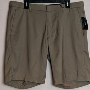 Alfani Neutral Brown Water Repellent Comfort Waistband Shorts size 36